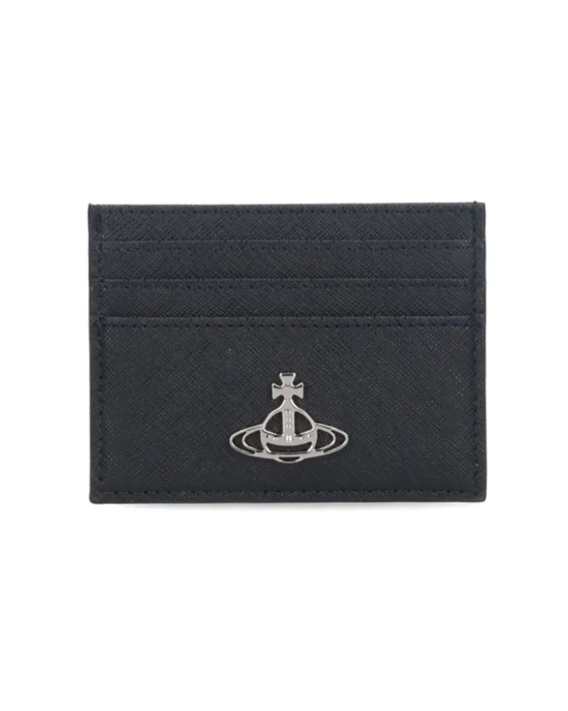 Vivienne Westwood Flaches Kartenetui - Schwarz Schwarz