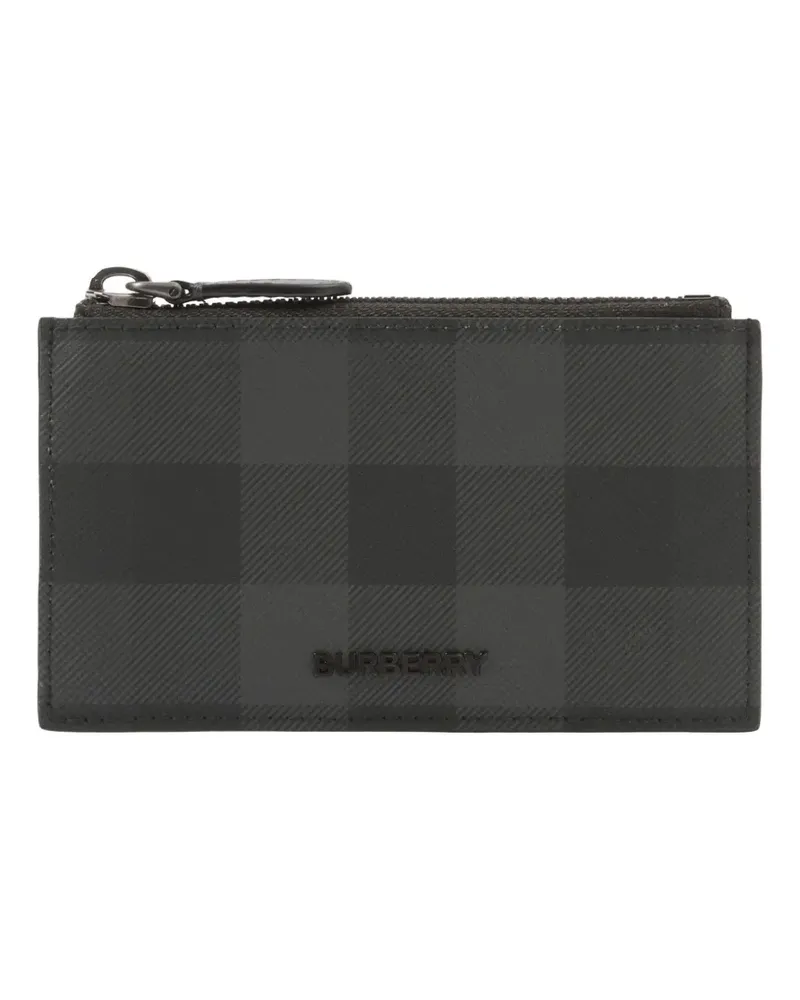 Burberry Kartenetui mit Karomuster - Grau Grau
