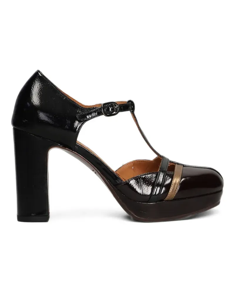Chie Mihara Uyaro T-bar patent leather pumps - Schwarz Schwarz