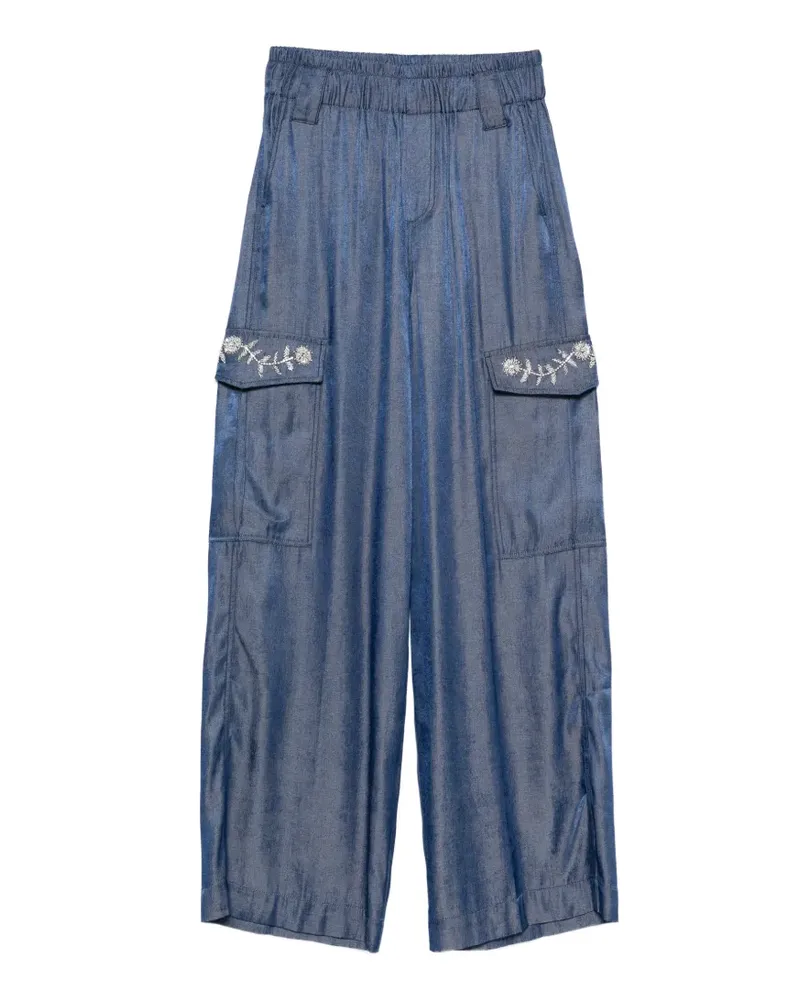 Liu Jo pocket belt-loop trousers - Blau Blau