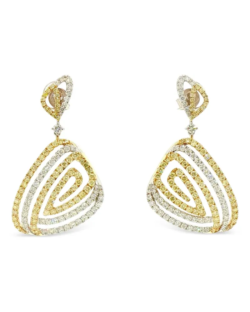 HYT Jewelry Rautenförmige Ohrringe - Gold Gold