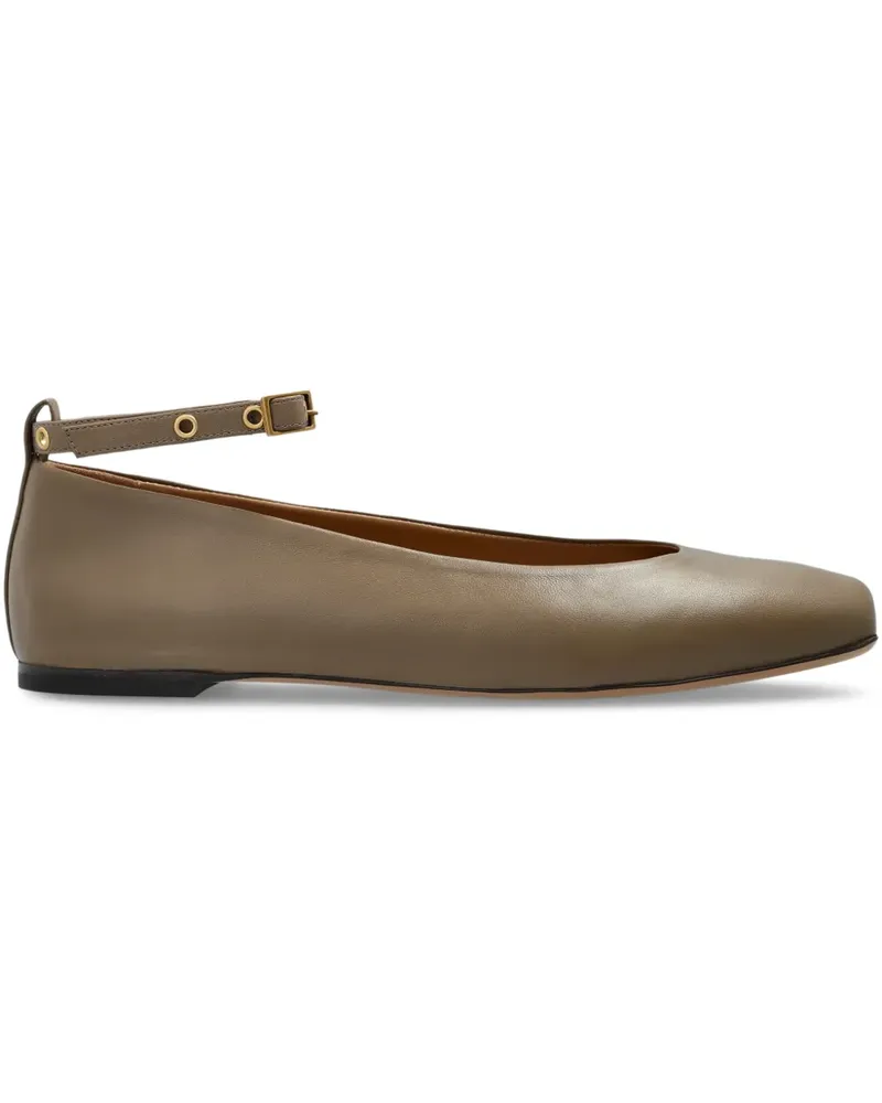 Emporio Armani Ballerinas aus Leder - Braun Braun