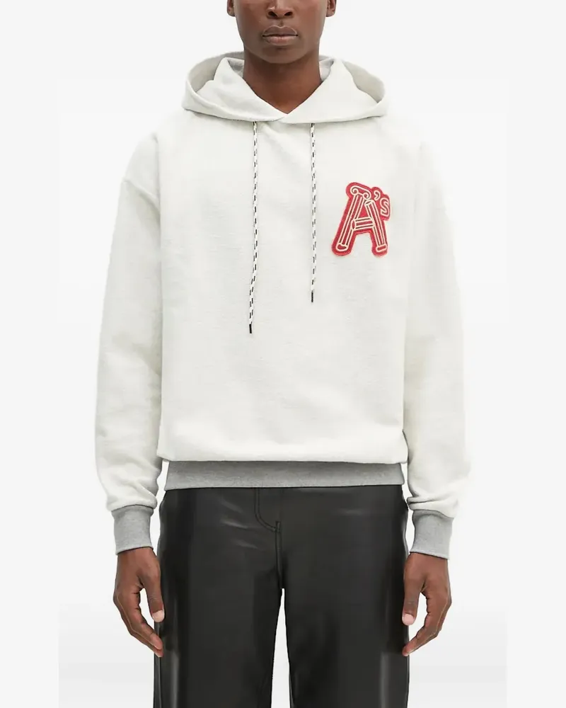 Aries Hoodie mit Applikation - Weiß Weiß