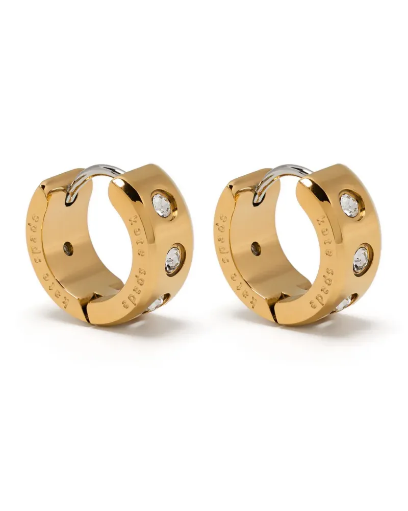 Kate Spade Set in Stone Chunky Huggies Ohrringe - Gold Gold