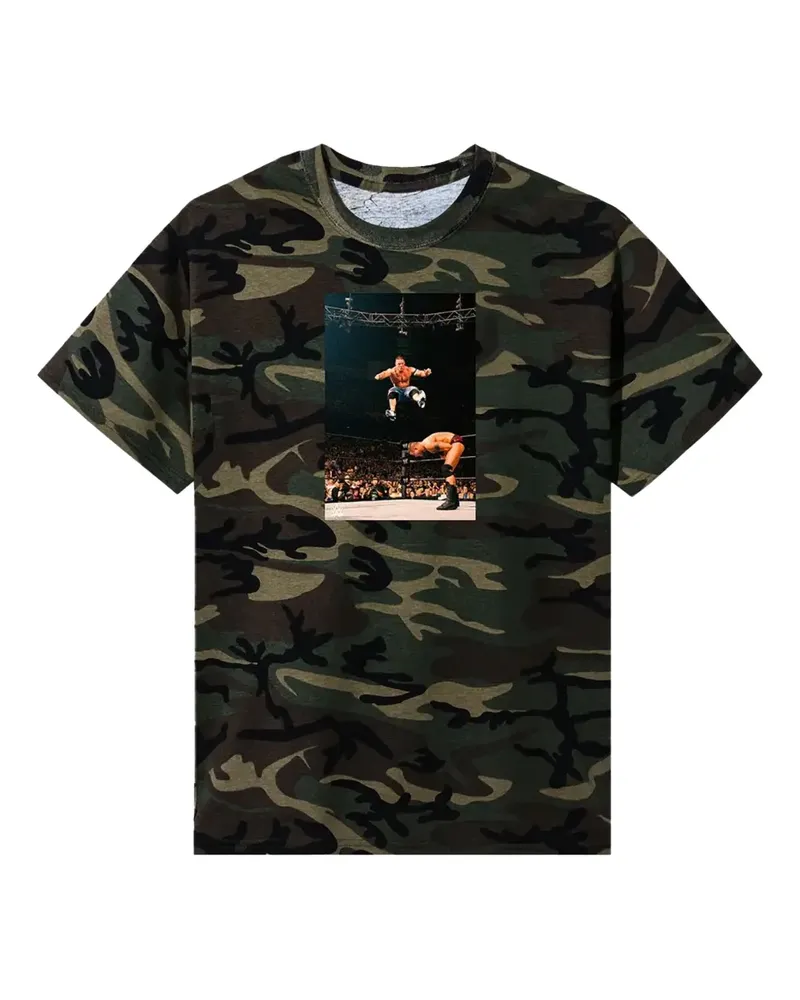 Anti Social Social Club WWE You Cant See Me "Camo" T-Shirt - Grün Grün
