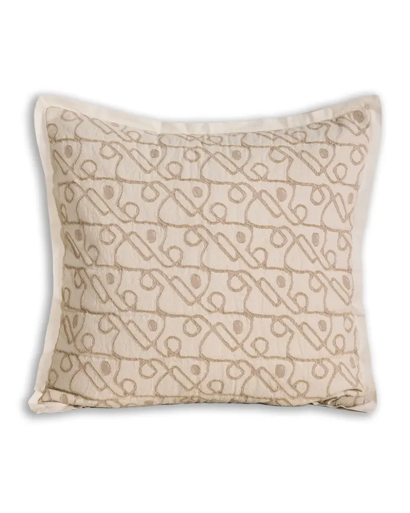 Soho Home Bestickter Tilney Kissenbezug - Nude Nude