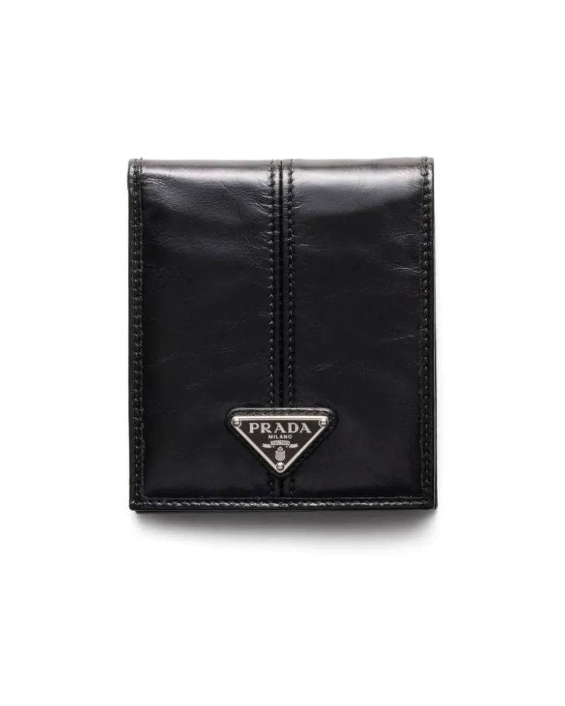 Prada Klassisches Portemonnaie - Schwarz Schwarz