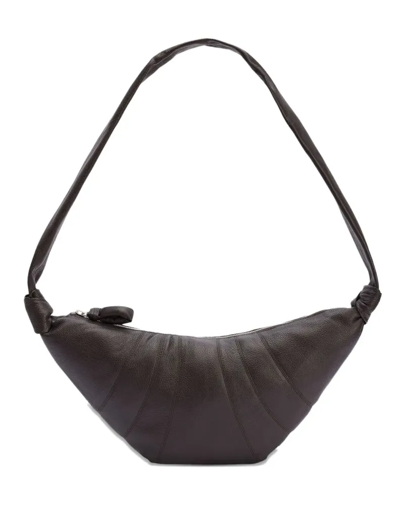 Christophe Lemaire leather shoulder bag - Braun Braun