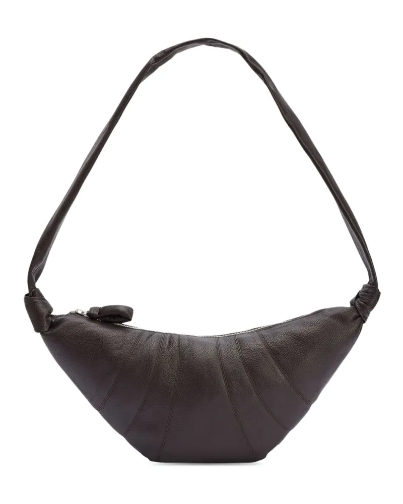Christophe Lemaire Schultertasche aus Leder - Braun Braun