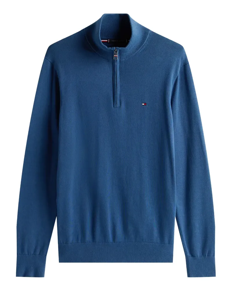 Tommy Hilfiger zip-up high-neck jumper - Blau Blau