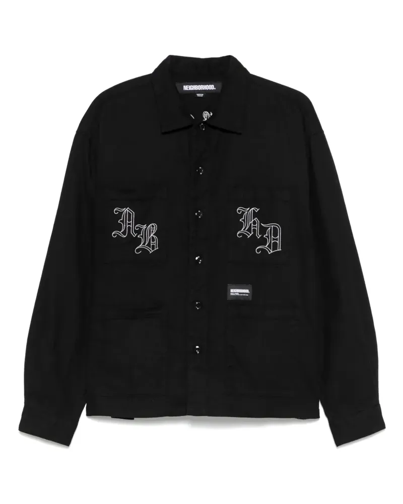 Neighborhood Hemd mit Stickerei - BLACK Black
