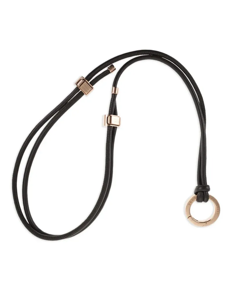 Brunello Cucinelli molini-detail leather glasses cord - Rosa Rosa