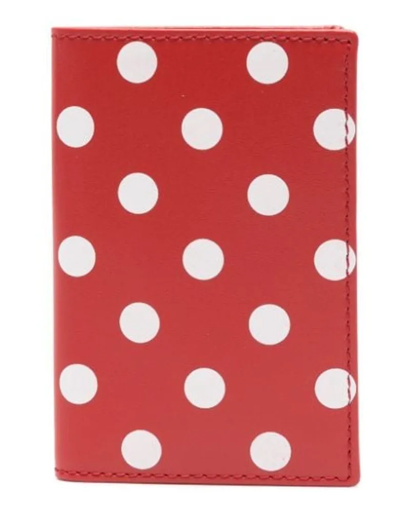 Comme des Garçons Portemonnaie mit Polka Dots - Rot Rot