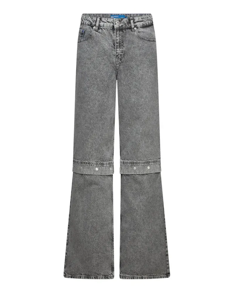 Karl Lagerfeld Jeans mit Acid-Wash-Effekt - Grau Grau