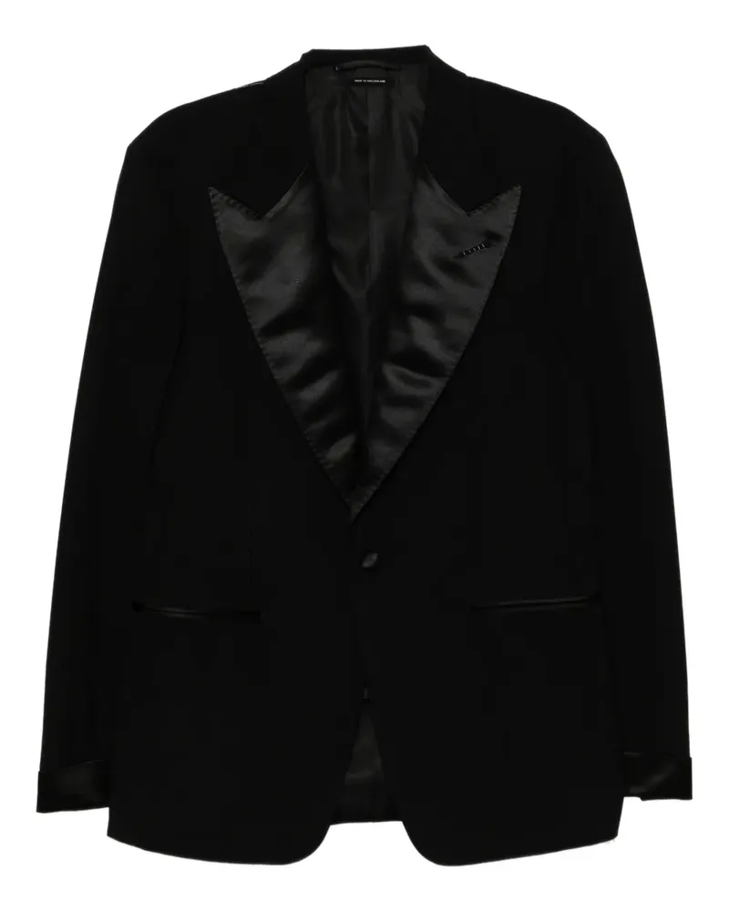 Tom Ford Einreihiger Anzug - Schwarz Schwarz