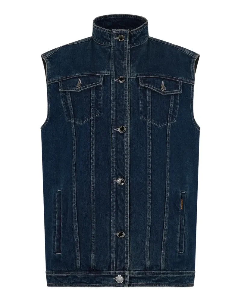 MOORER Eureka-P Jeansweste - Blau Blau