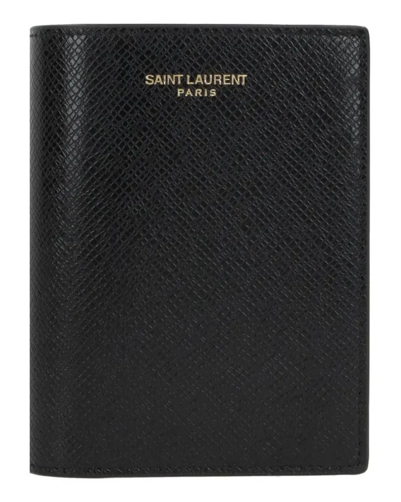 Saint Laurent Paris Portemonnaie - Schwarz Schwarz