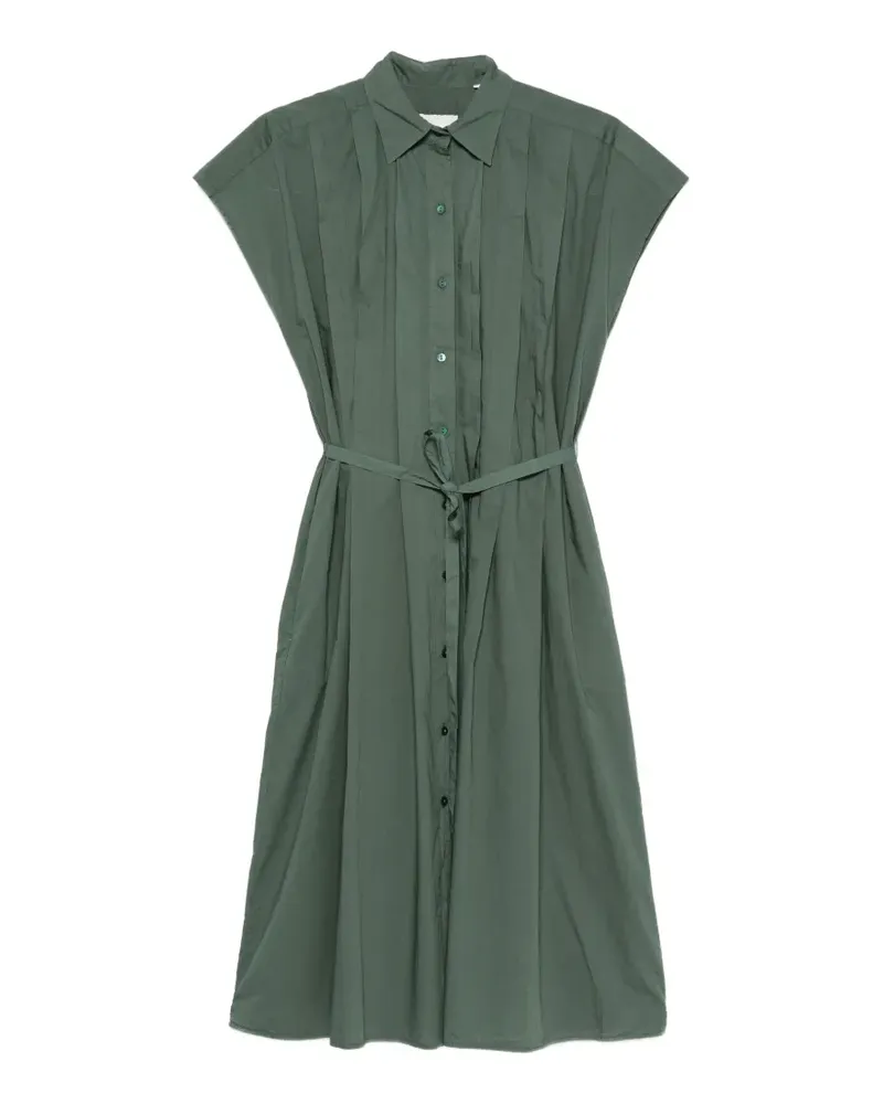XACUS Mimi pleated belted mini dress - Grün Grün
