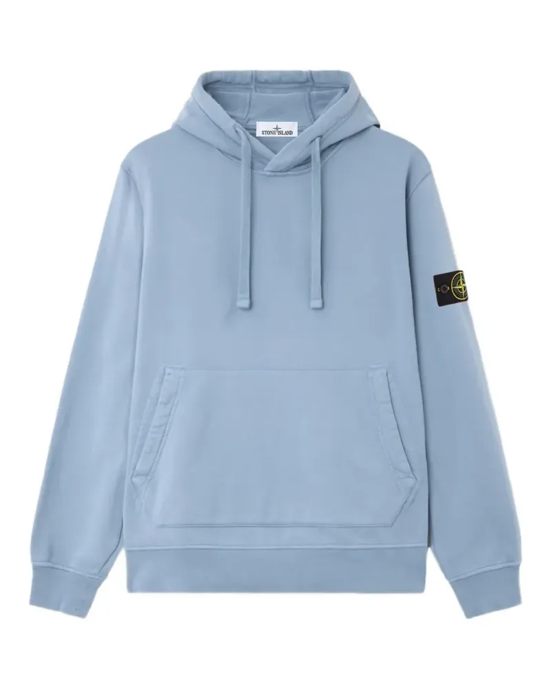 Stone Island Hoodie mit Kängurutasche - Blau Blau