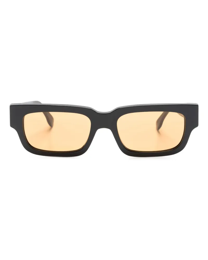 RETROSUPERFUTURE Roma Sonnenbrille mit eckigem Gestell - Schwarz Schwarz