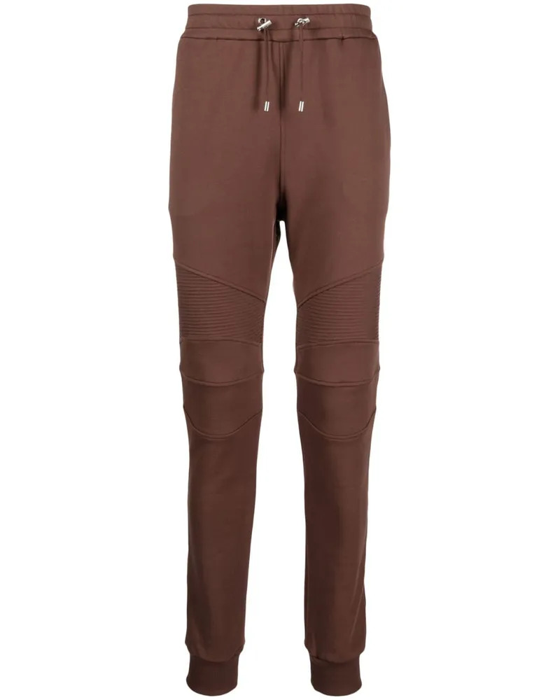 Balmain Jogginghose mit Logo-Print - Braun Braun