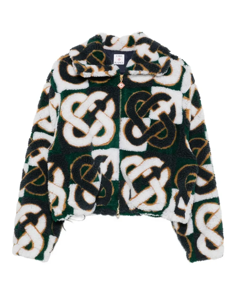 Casablanca Paris Jacke mit Monogramm-Print - Weiß Weiß