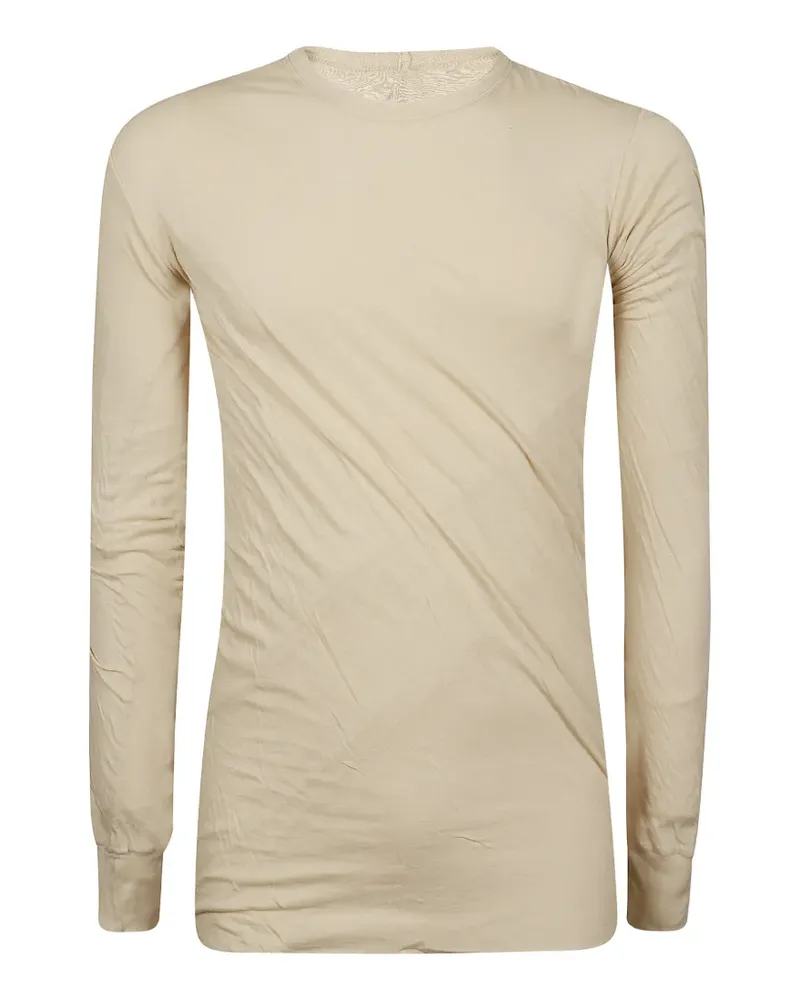 Rick Owens Double long-sleeve cotton T-shirt - Nude Nude