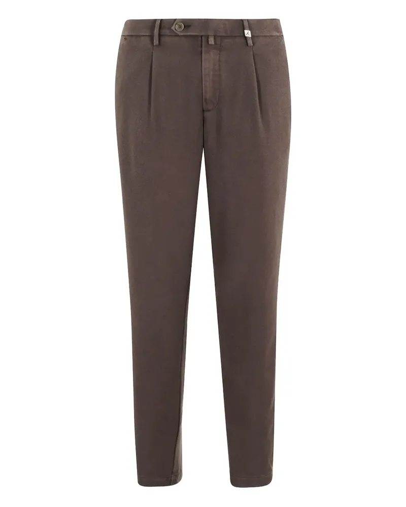 MYTHS Hose mit Falten - Braun Braun
