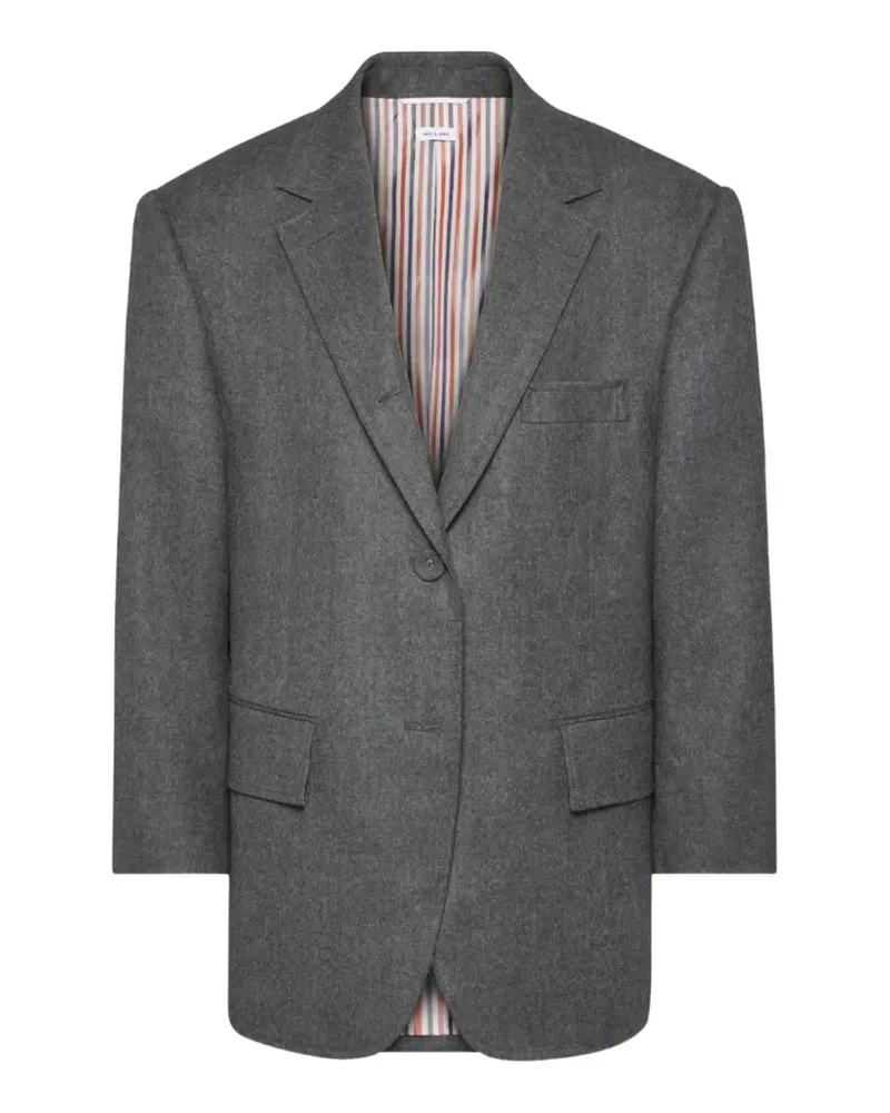 Thom Browne Einreihiges Sakko - Grau Grau