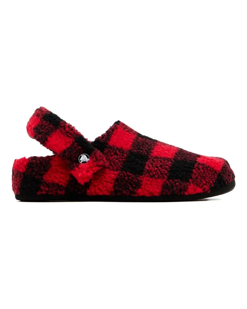 Crocs Karierte Slipper - Rot Rot