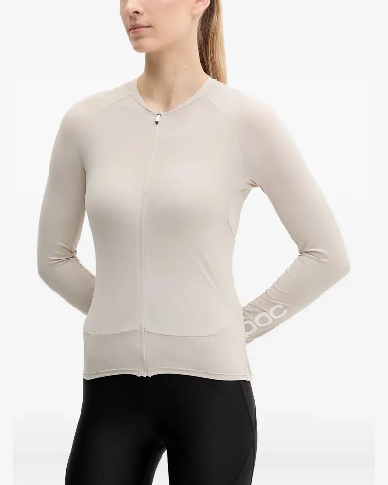 POC zip long-sleeve performance top - Nude Nude