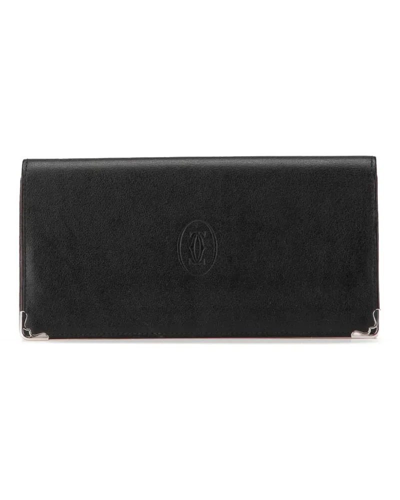 Cartier 20th Century längliches Must de  Portemonnaie aus Leder - Schwarz Schwarz