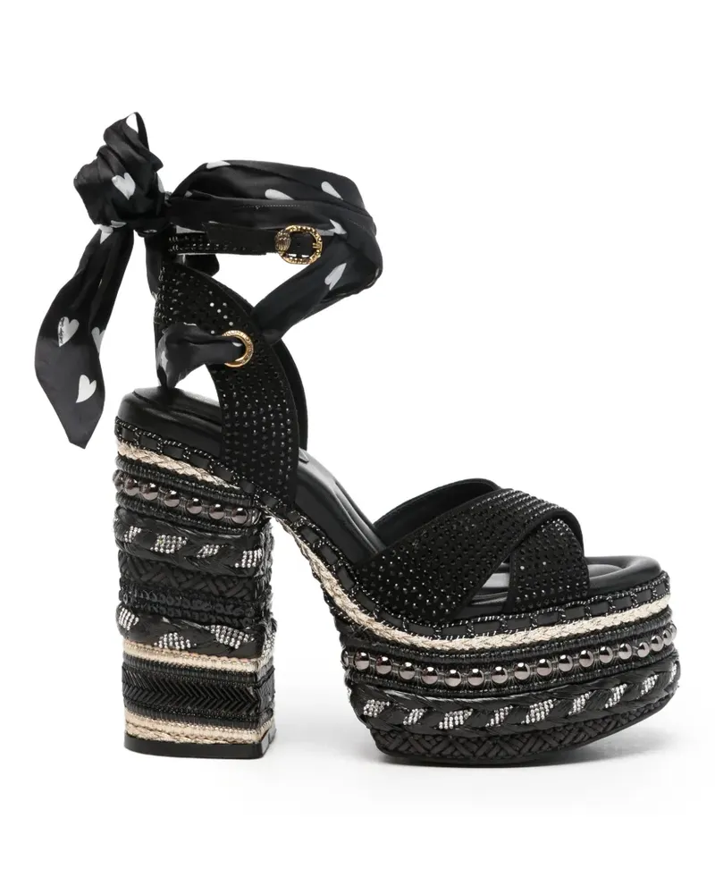Kurt Geiger rhinestone-embellished heeled sandals - Schwarz Schwarz