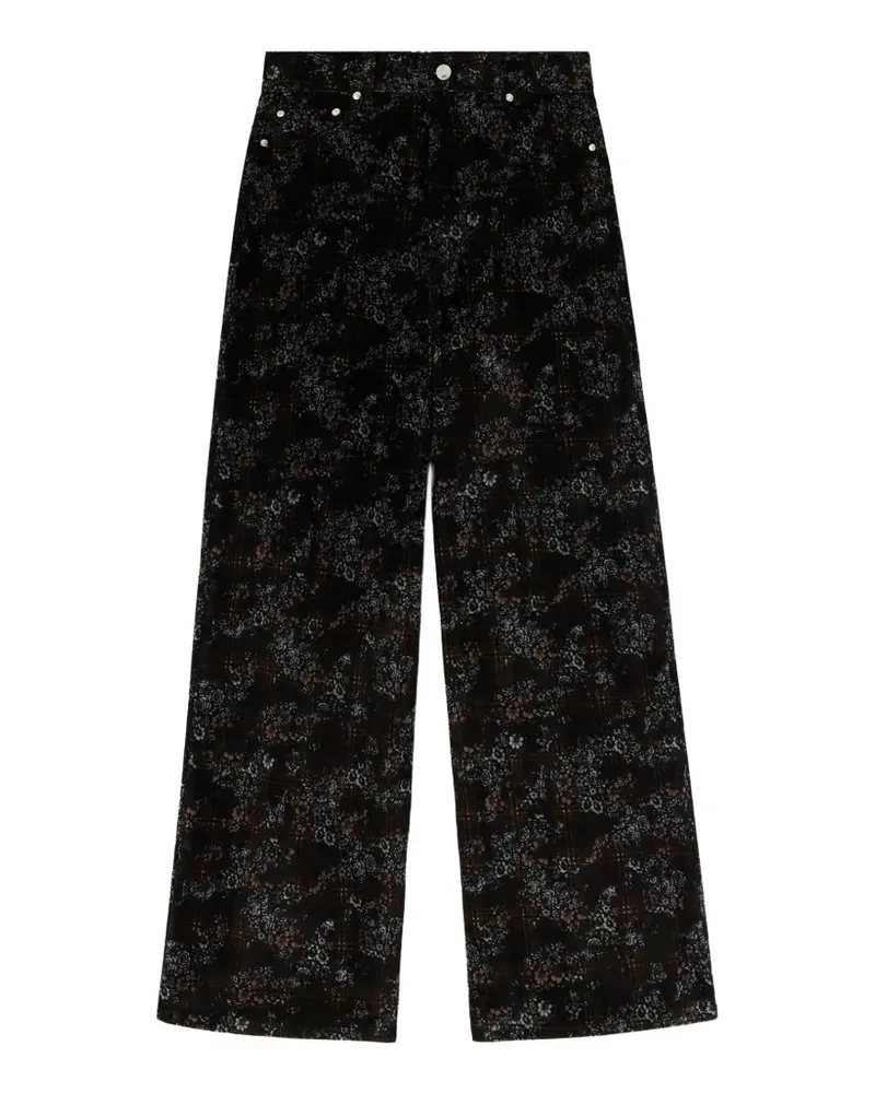 Ganni Marri Jeans mit Print - Schwarz Schwarz