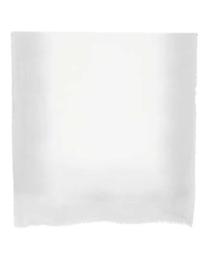 Emporio Armani fringed-hem scarf - Weiß Weiß