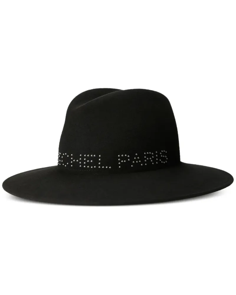 Maison Michel Zango Trilby-Hut mit Nieten - Schwarz Schwarz