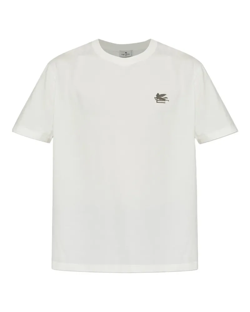 Etro Pegasus-embroidered T-shirt - Weiß Weiß