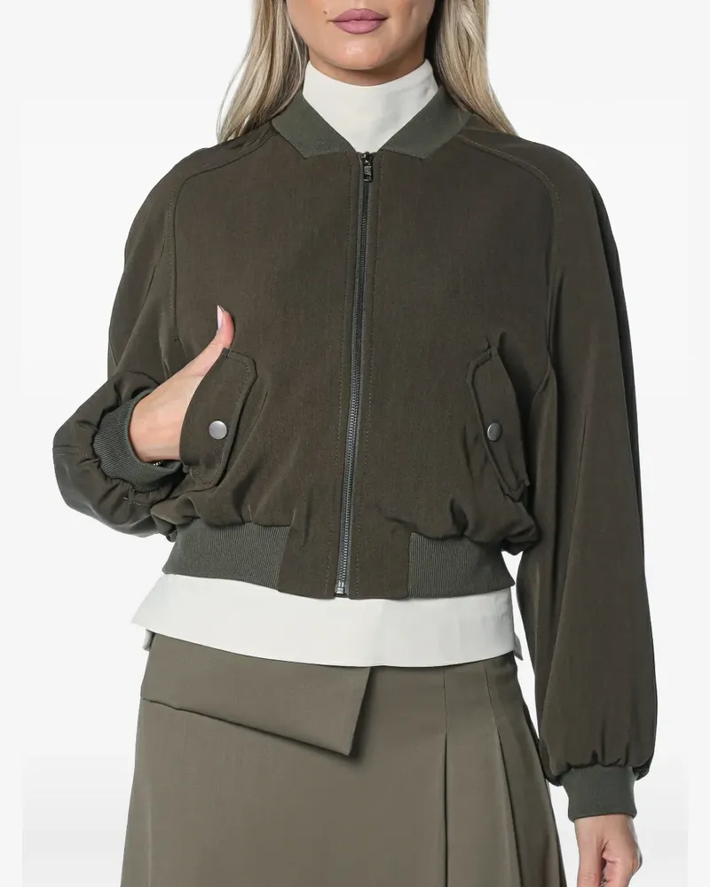 Drykorn Marham ribbed-trim bomber jacket - Grün Grün