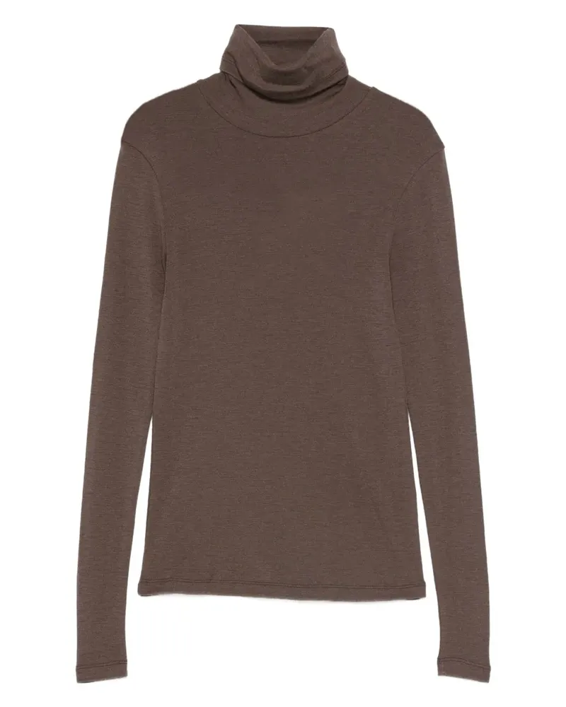 Róhe Langärmeliger Rollkragenpullover - Braun Braun