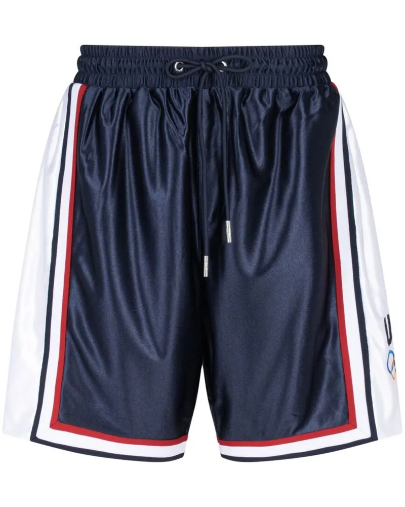 KITH Team USA Faille jersey "Ryan" Shorts - Blau Blau