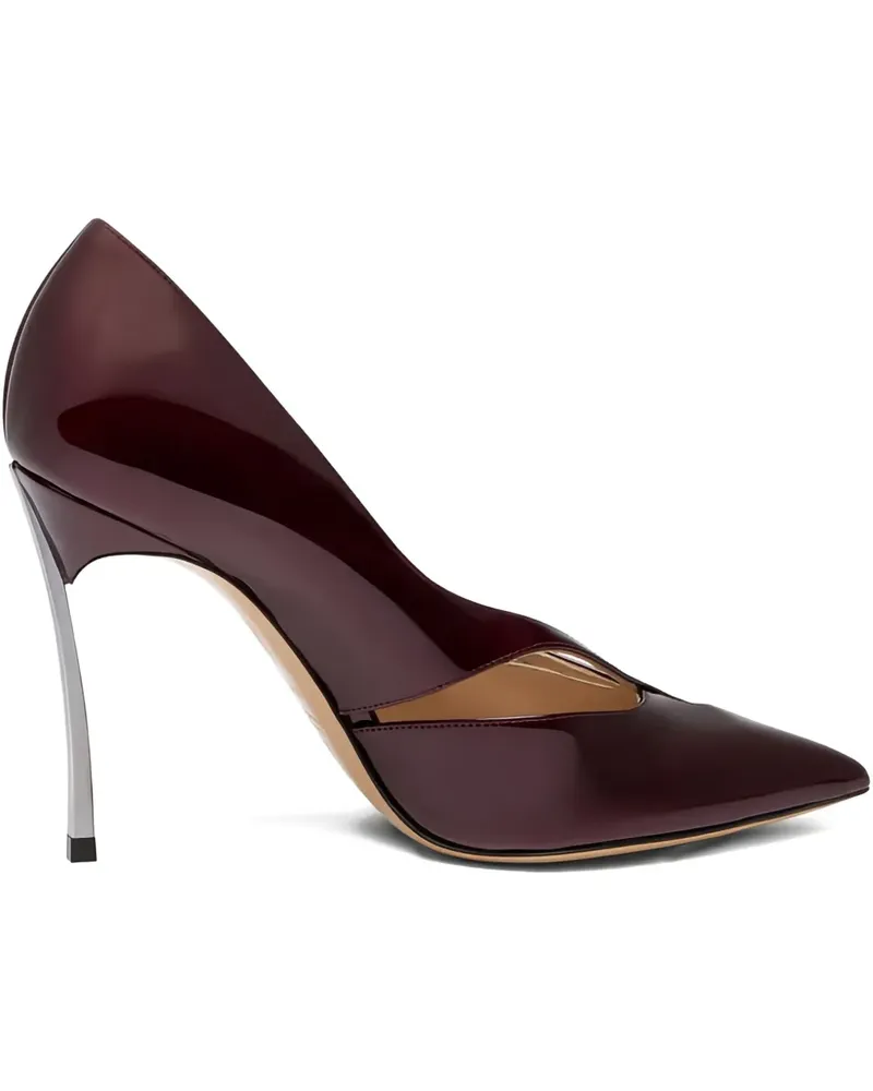 Casadei Blade Pantera Pumps mit Cut-Out 100mm - Braun Braun