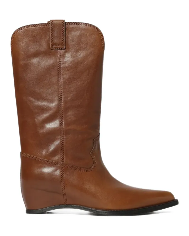 Paloma Barceló Gale pointed-toe wedge boots - Braun Braun