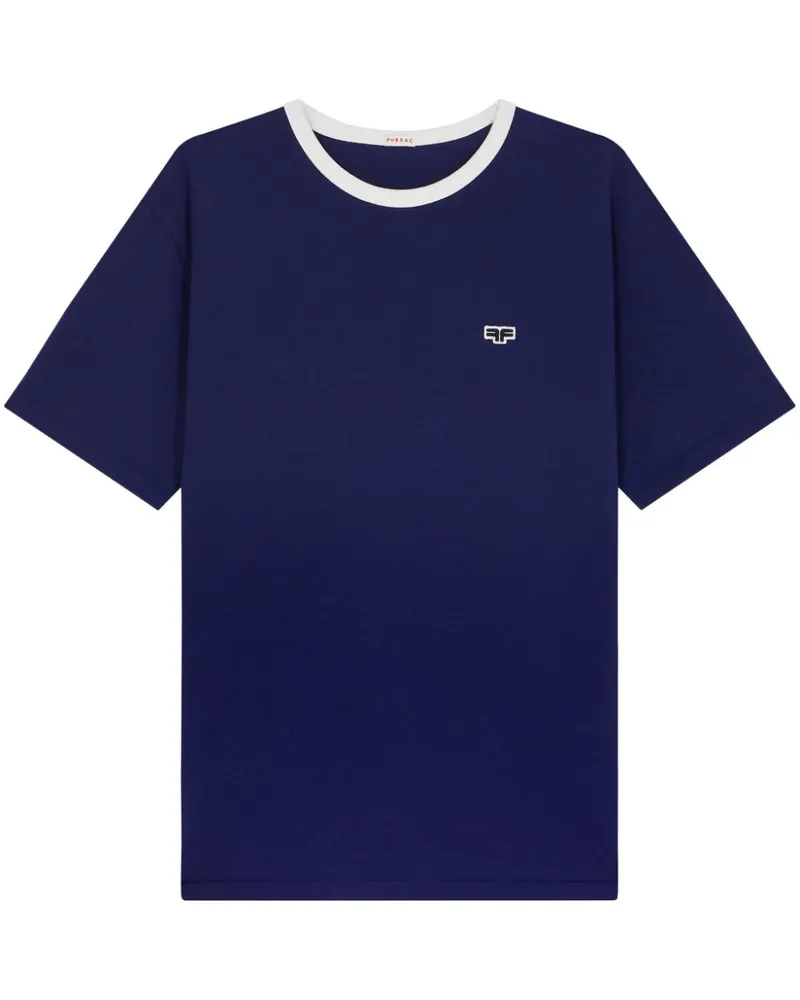 FURSAC T-Shirt aus Bio-Baumwolle mit Logo - Blau Blau