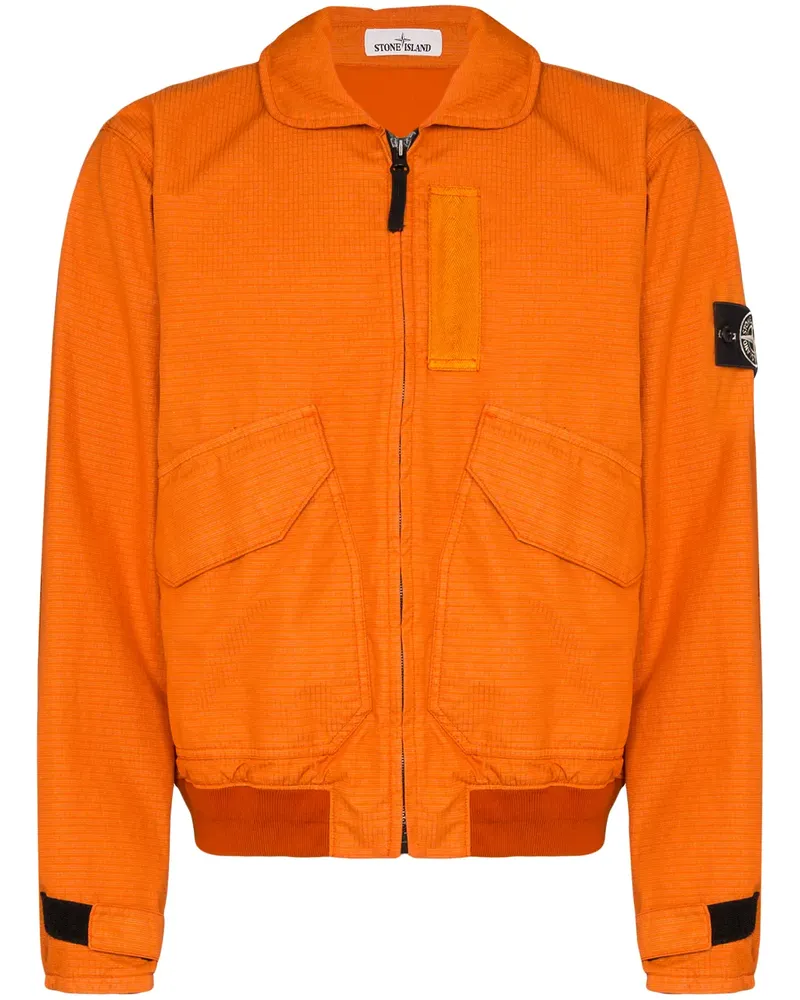 Stone Island Jacke mit Reißverschluss - Orange Orange
