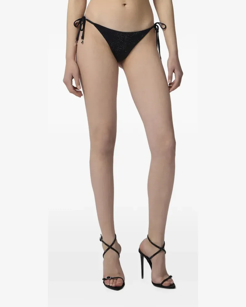Philipp Plein Badeshorts mit Monogramm - Schwarz Schwarz
