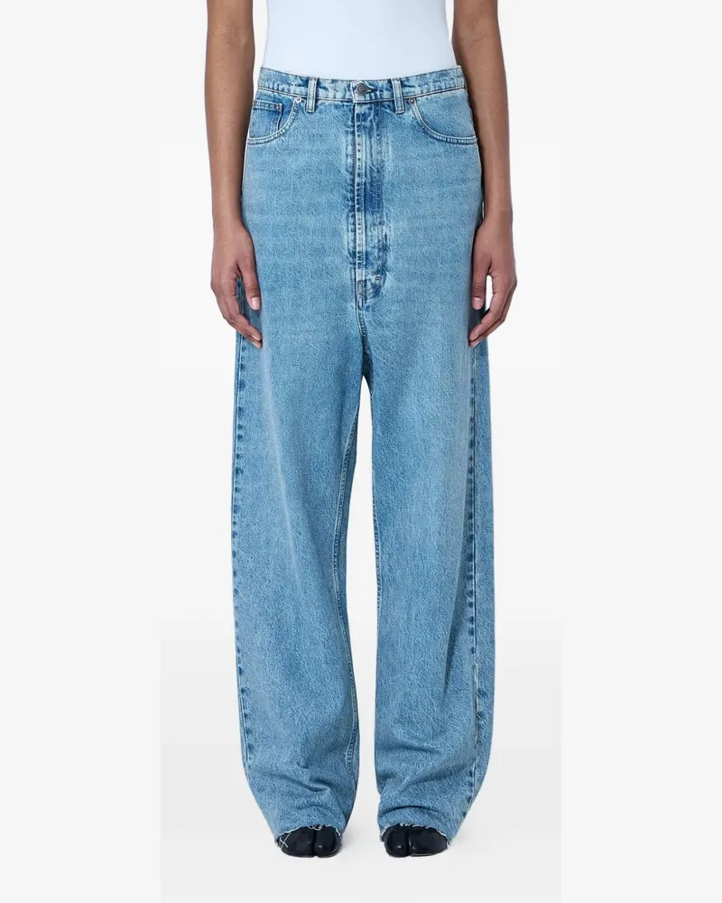 Maison Margiela Jeans mit Tragefalten - Blau Blau