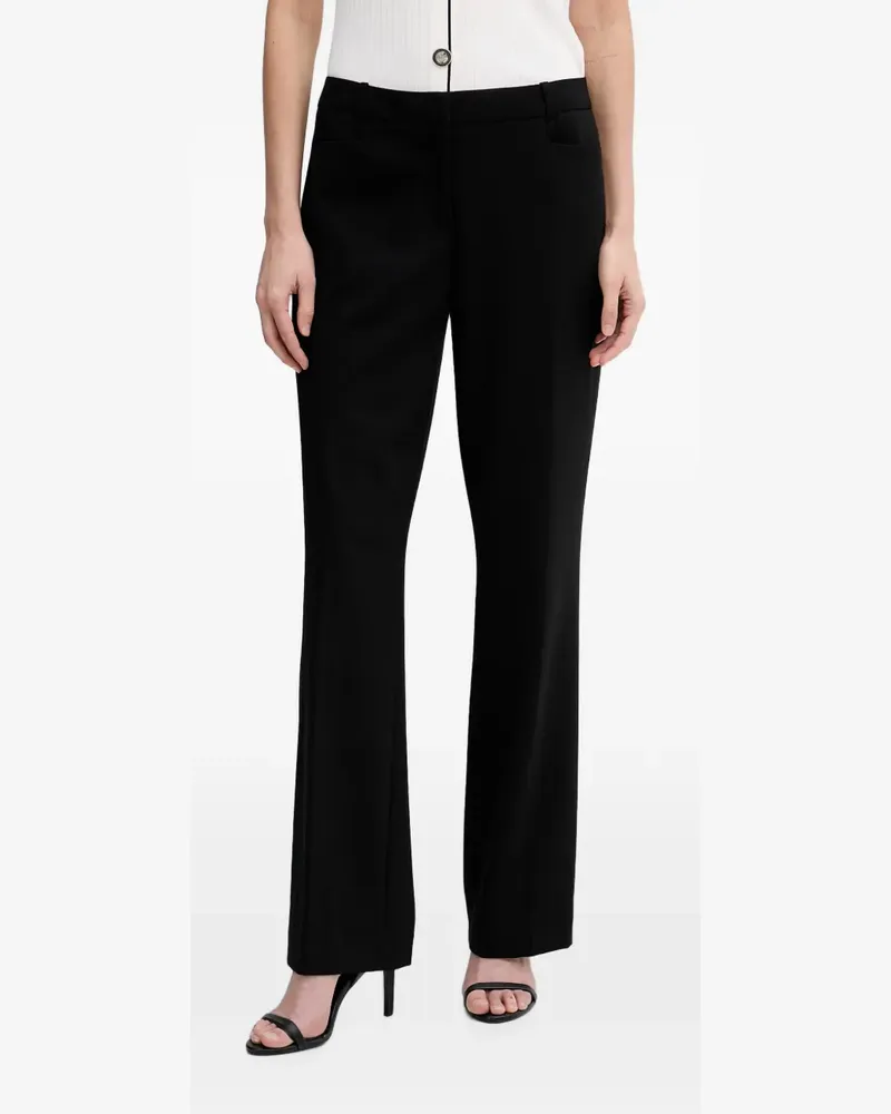 DKNY pressed-crease tailored trousers - Schwarz Schwarz