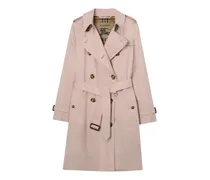 Mittellanger Kensington Trenchcoat aus Tropical Gabardine - Rosa