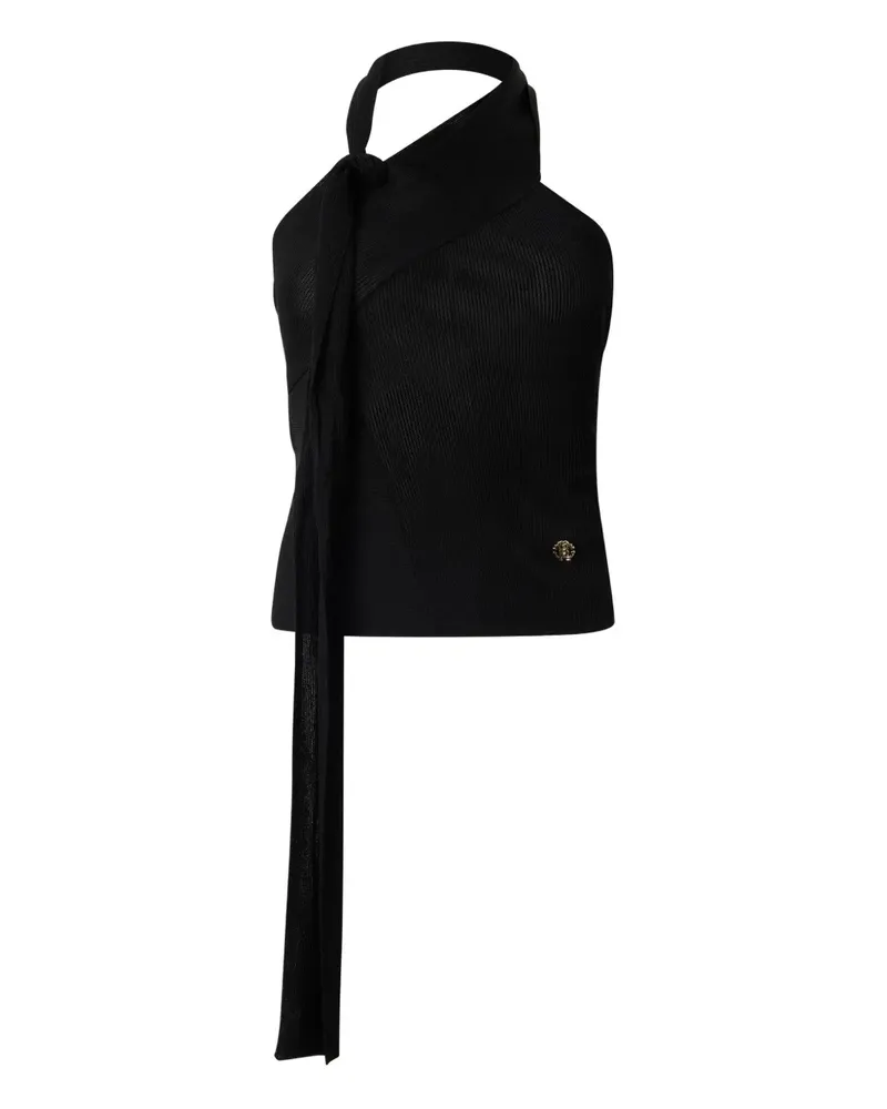 Roberto Cavalli Schulterfreies Strickoberteil - Schwarz Schwarz
