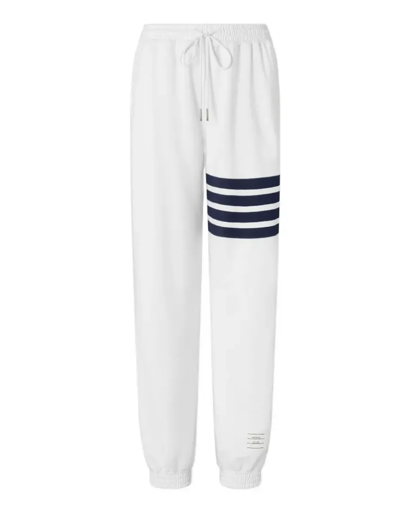 Thom Browne 4-Bar piping track pants - Weiß Weiß